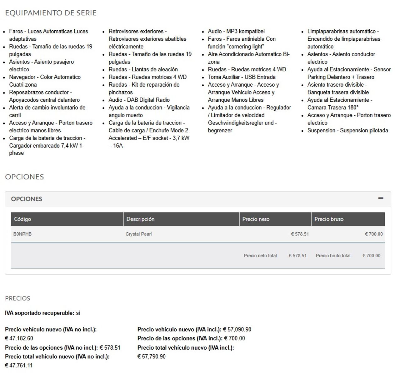 DS DS 7 DS 7 CROSSBACK E-TENSE 300 4x4 Grand Chic - Foto 16