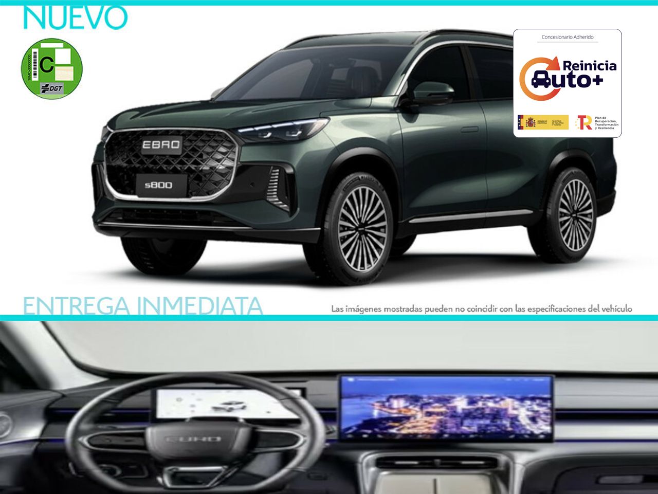 Hyundai i20 2022 luz ambiental led  de segunda mano - ebro s800 2025 /