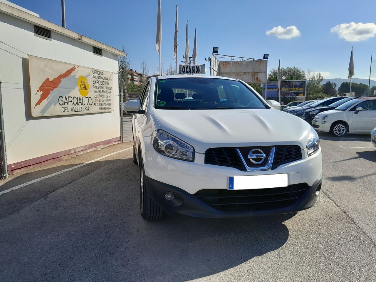 Nissan qashqai blanco 5 plazas  de segunda mano - nissan qashqai 2012 /