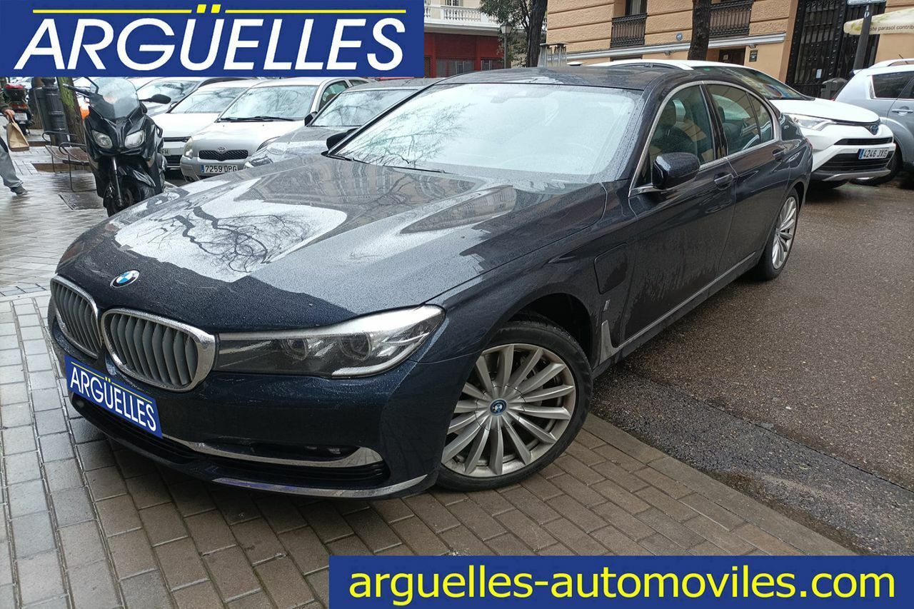 Coche hibrido con asientos calefactados  de segunda mano - bmw serie 7 2018 /