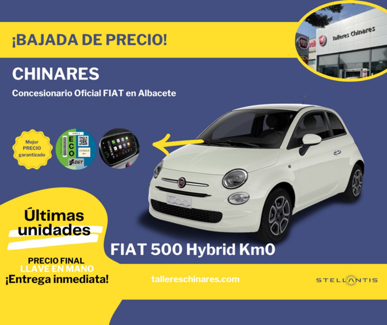 Fiat panda llantas de acero 15 pulgadas  de segunda mano - fiat 500 2023 /
