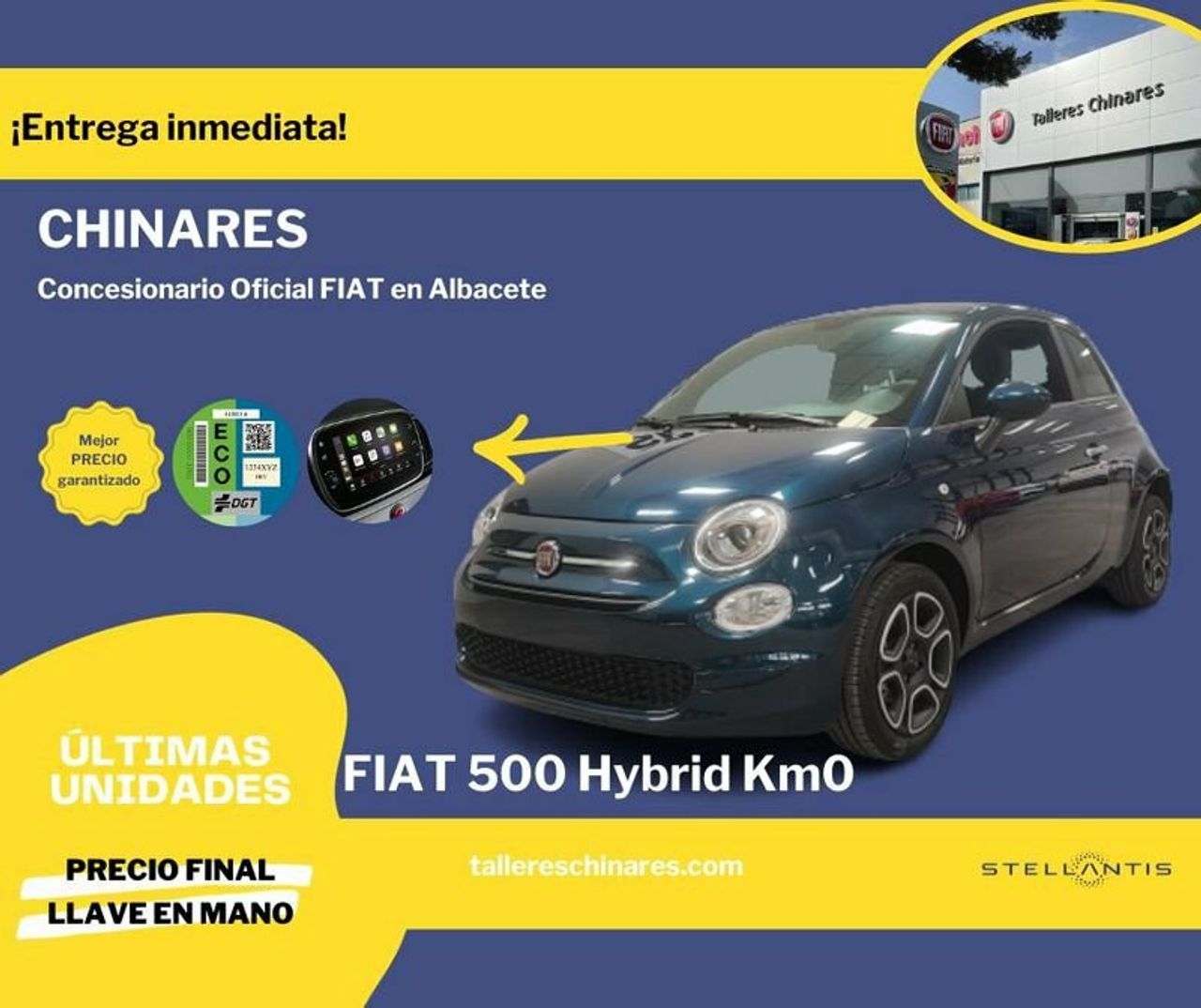 Fiat panda llantas de acero 15 pulgadas  de segunda mano - fiat 500 2023 /