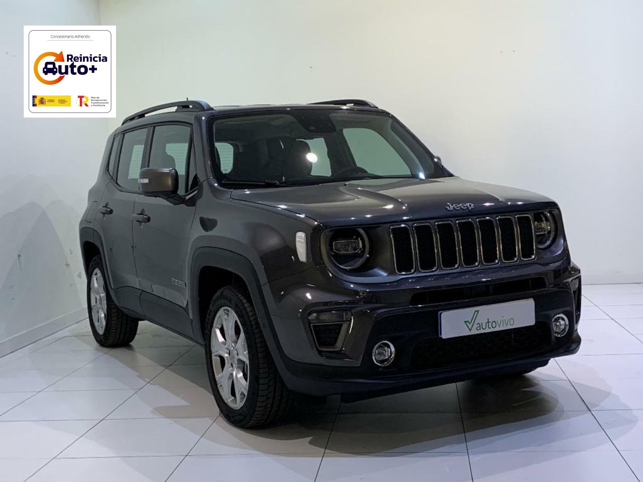 Jeep renegade gris 5 puertas  de segunda mano - jeep renegade 2020 /