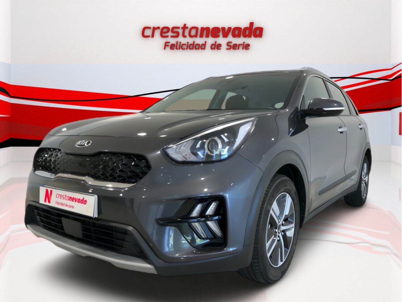 Coche hibrido con sensores de aparcamiento  de segunda mano - kia niro 2021 /