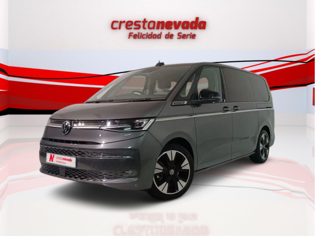 Volkswagen multivan negro con climatizador  de segunda mano - volkswagen multivan 2024 /