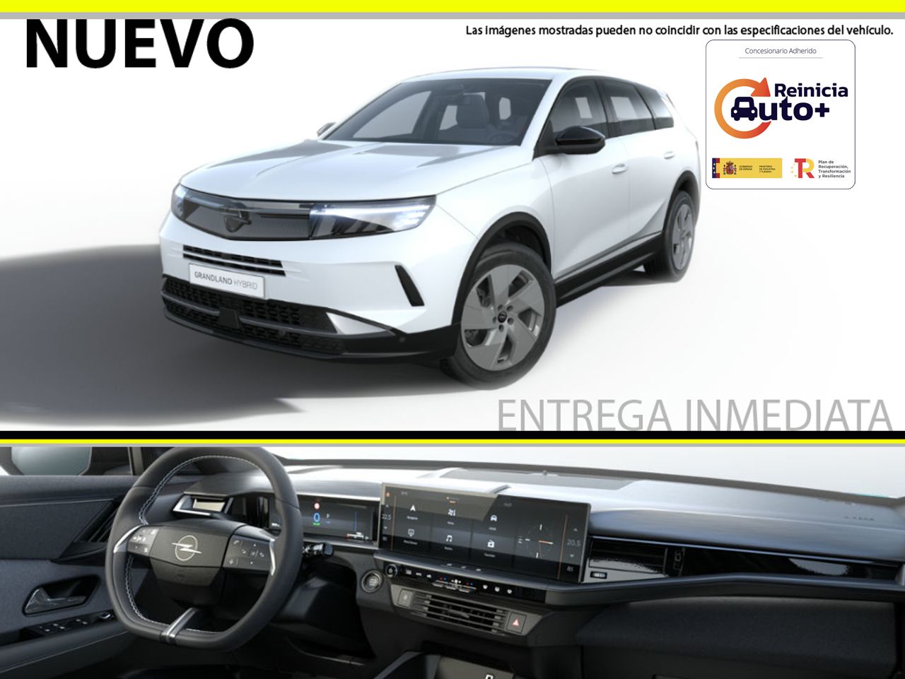 Bisagra bidimensional de movimiento suave  de segunda mano - opel grandland 2025 /