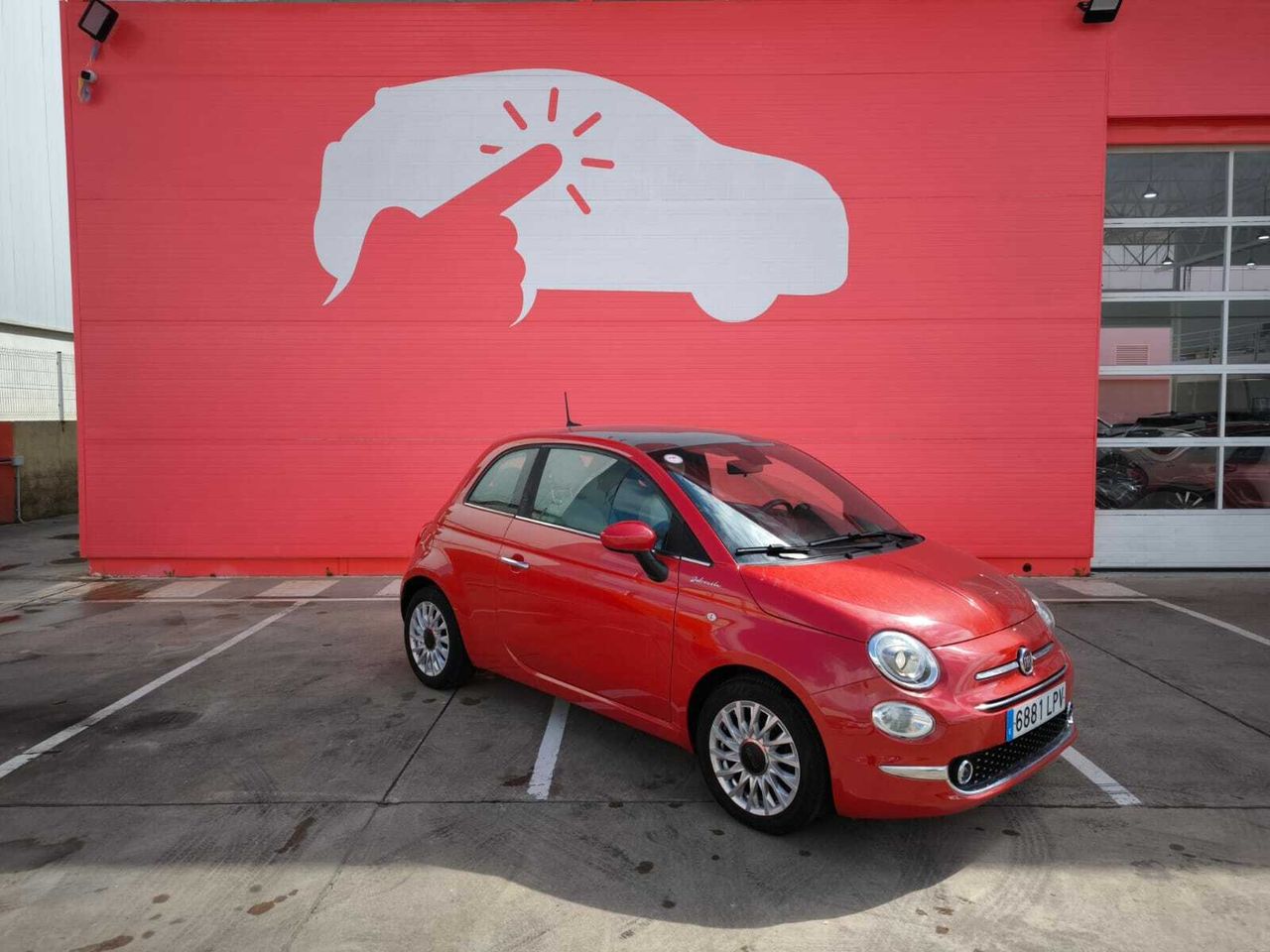 Corolla 2021 rojo  de segunda mano - fiat 500 2021 /