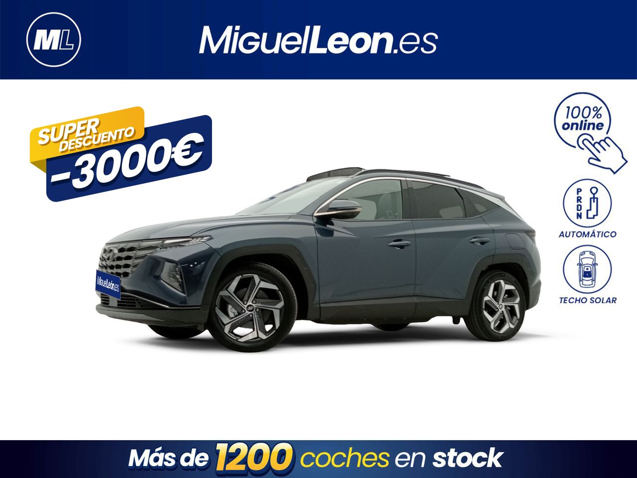 Hyundai tucson color azul  de segunda mano - hyundai tucson 2023 /