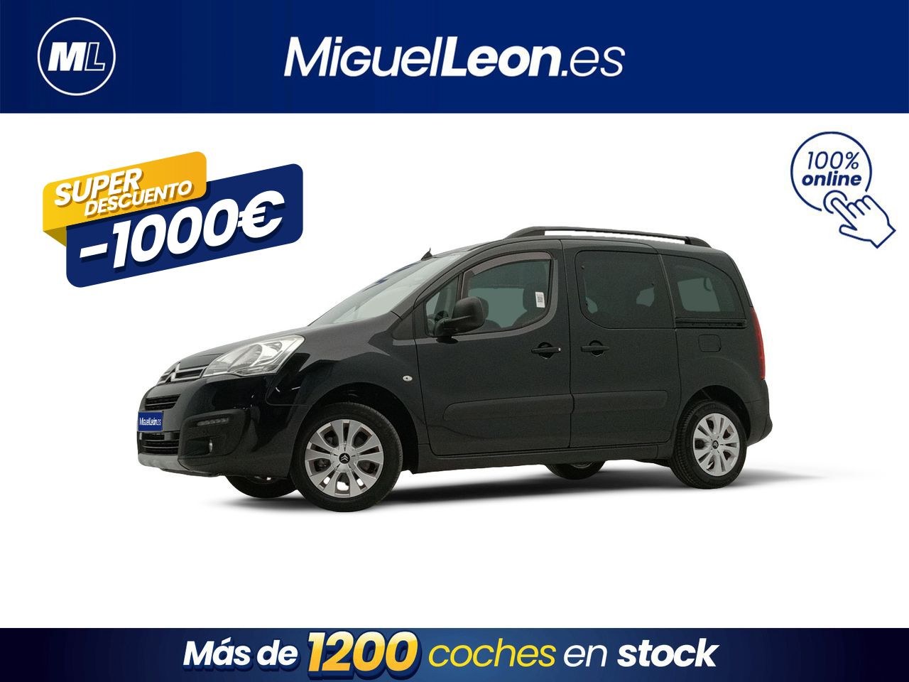 Peugeot 108 2016 negro  de segunda mano - citroën berlingo 2018 /