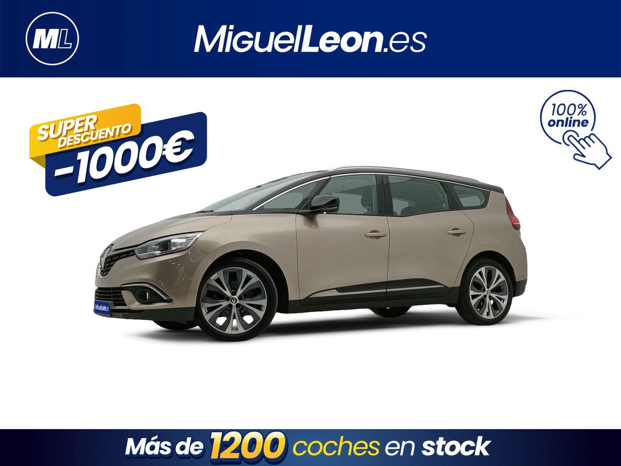 Renault clio 92600km  de segunda mano - renault grand scénic 2017 /