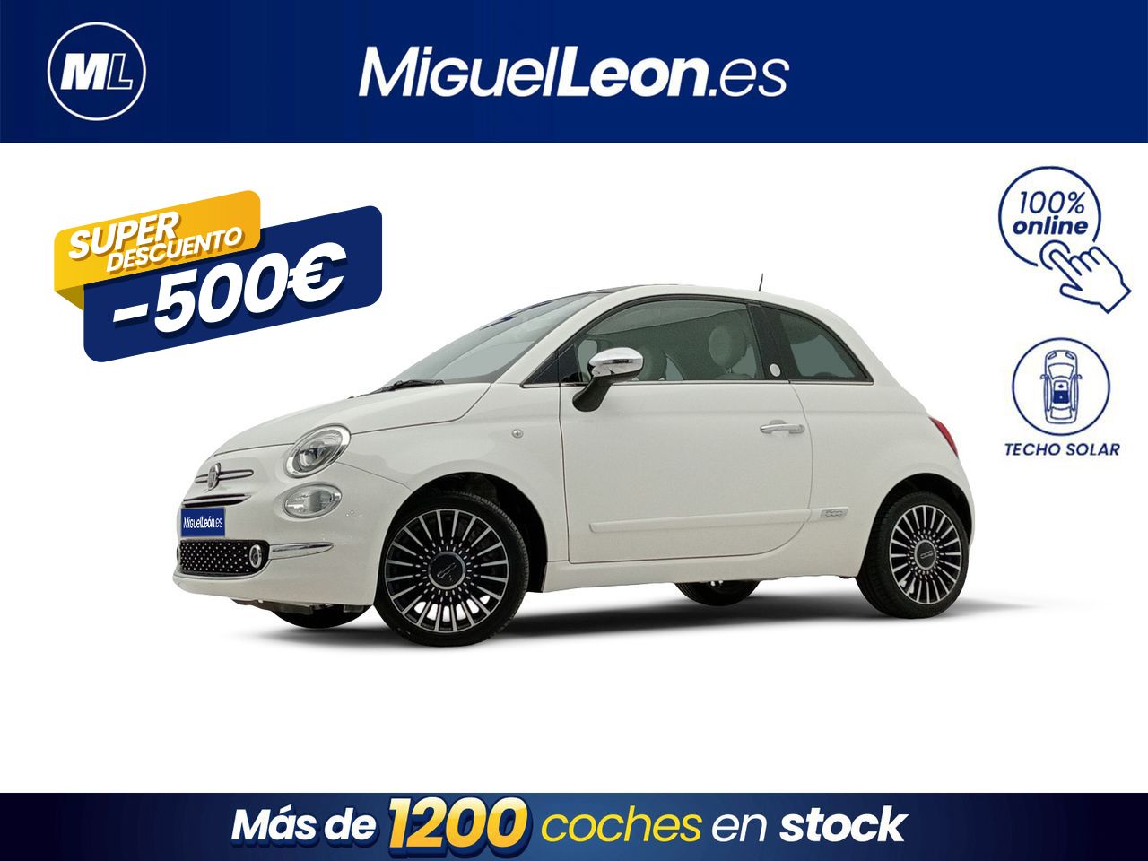 Fiat 500 2018 elevalunas electricos  de segunda mano - fiat 500 2018 /