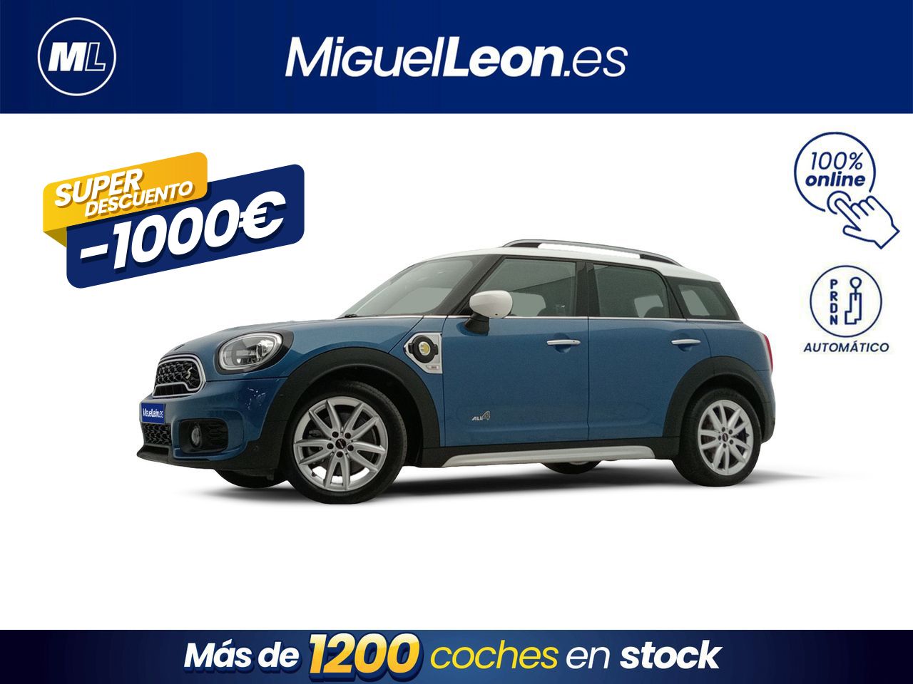 Mini cooper 2023 azul 5 plazas  de segunda mano - mini countryman 2019 /