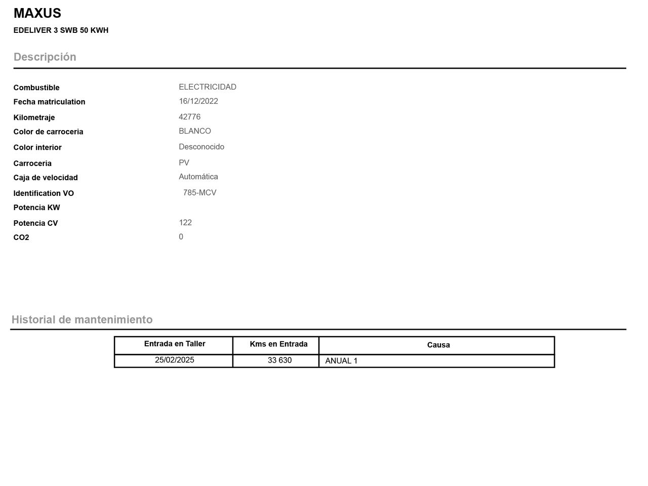 Maxus eDeliver 3 SWB 50kWh - foto 20