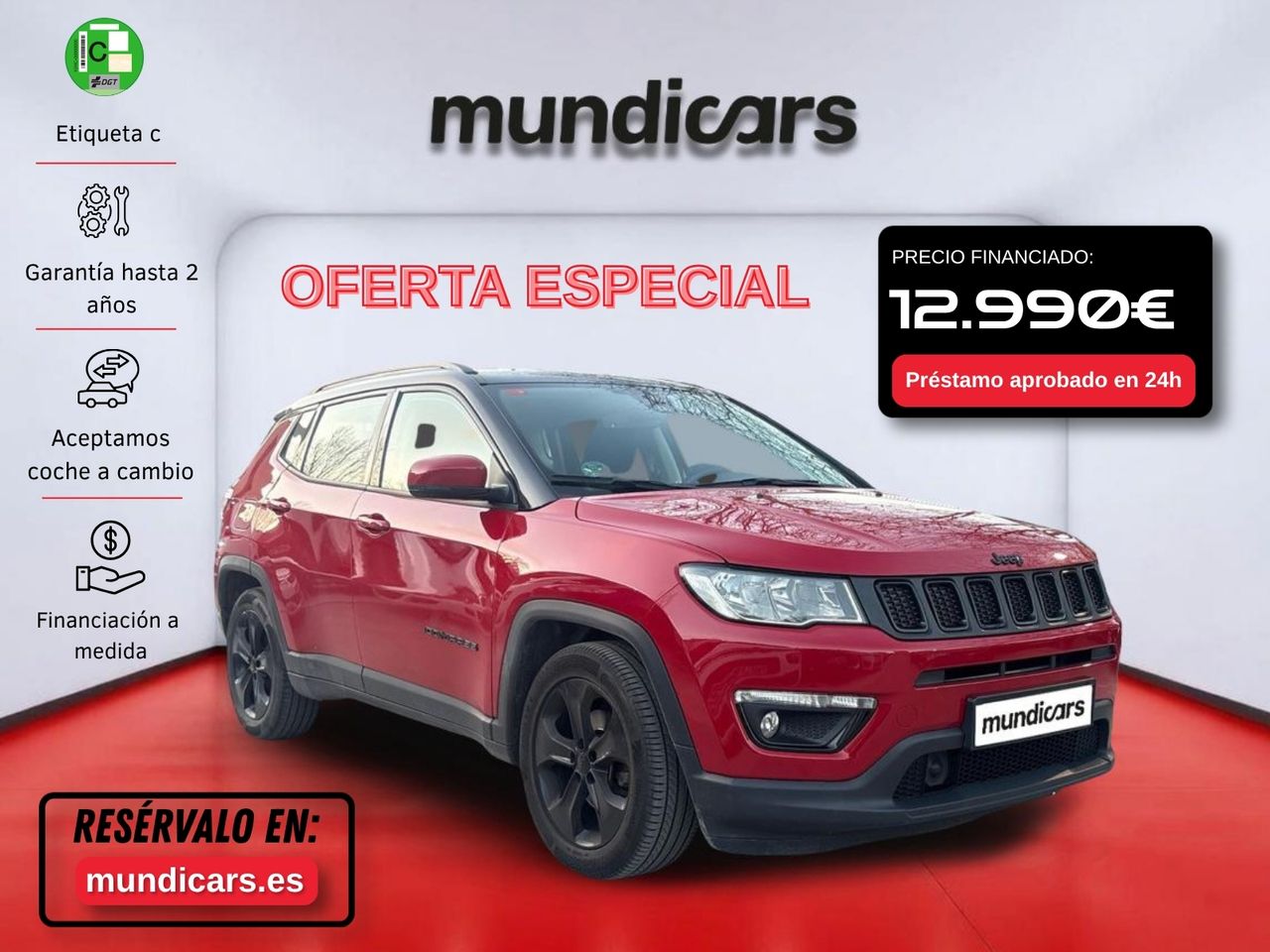 Jeep Compass 1.6 Mjet Night Eagle 4x2 E6D - Foto 2