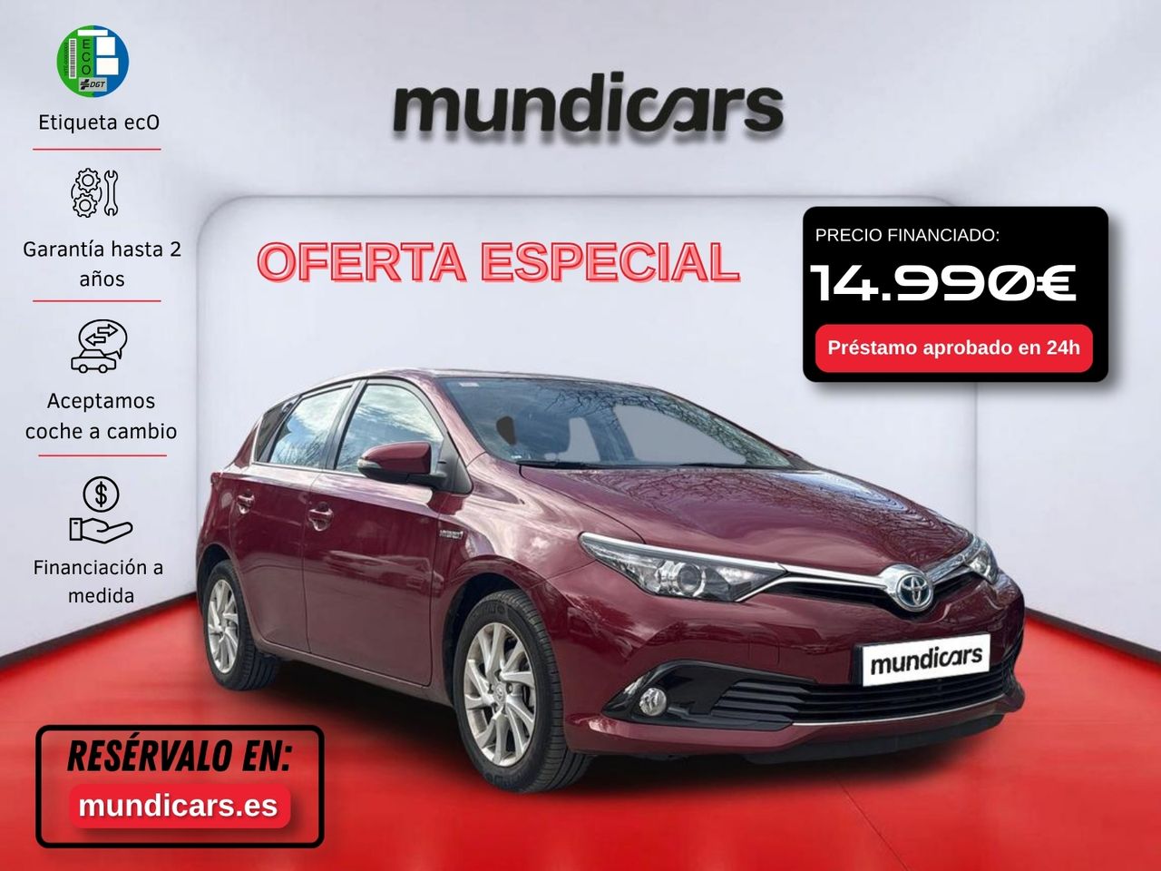 Toyota Auris 1.8 Hybrid Active - Foto 2