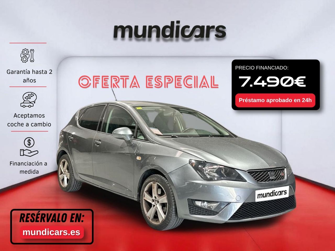 Seat Ibiza 5p 1.6 TDI CR 105 CV FR - Foto 2