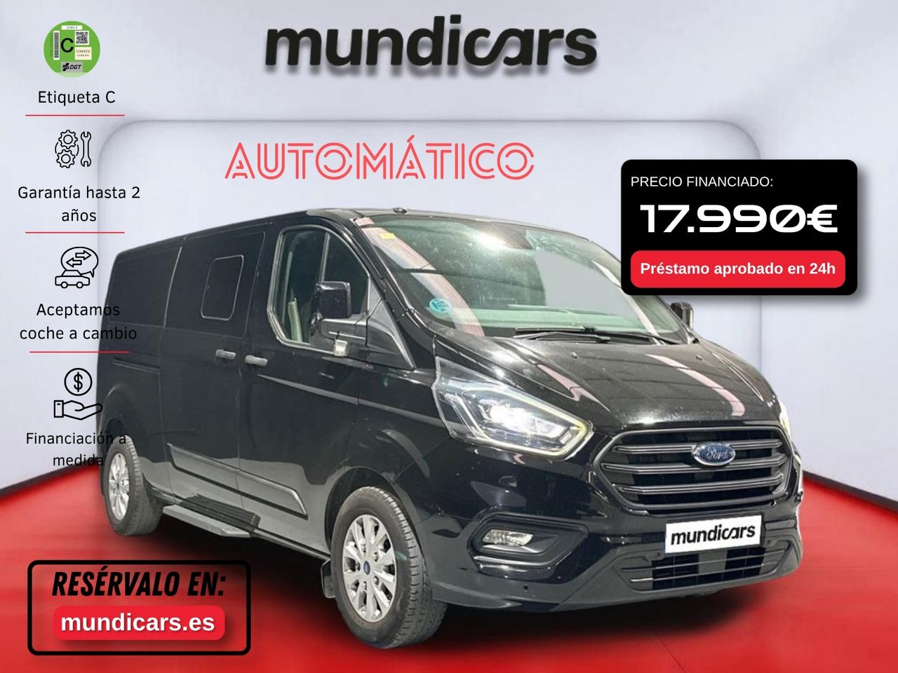 Ford Transit Custom Kombi 2.0 TDCI 290 L1 Sport - Foto 2