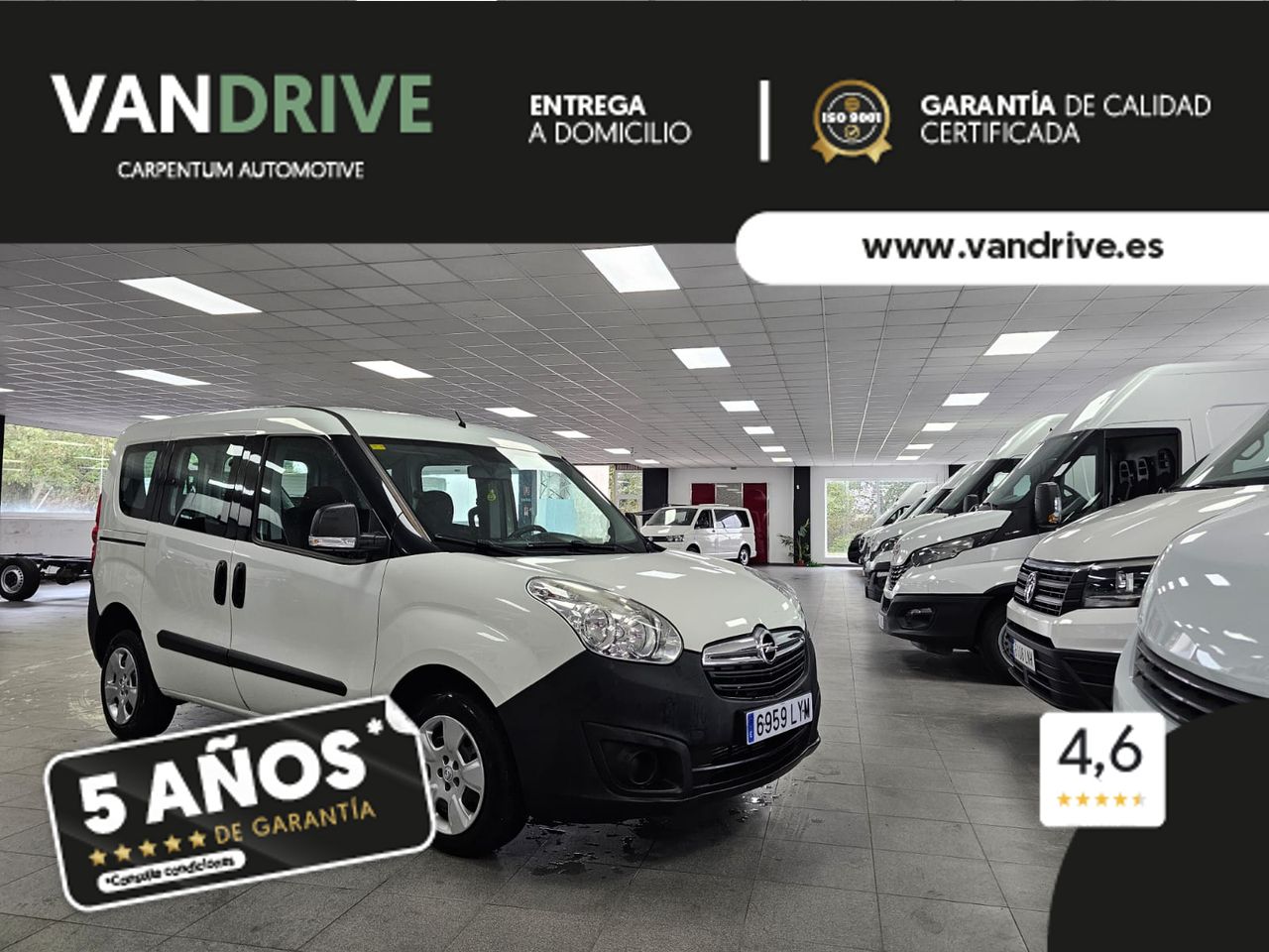 Opel mokka blanco 5 puertas  de segunda mano - opel combo 2017 /