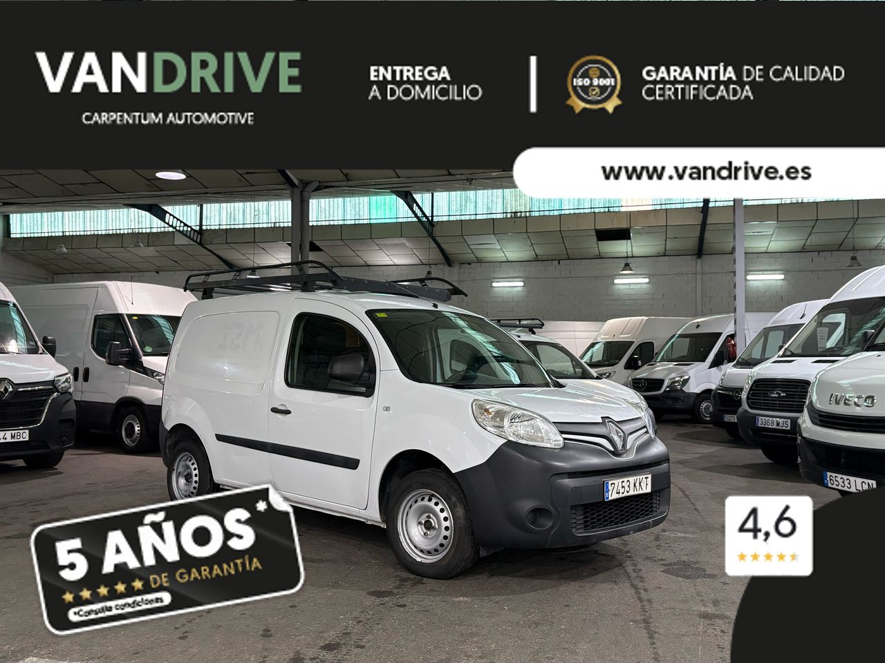 Renault kangoo blanco 2 plazas  de segunda mano - renault kangoo 2018 /