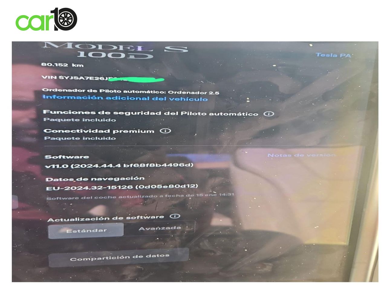 TESLA MODEL S 100D 4WD berlina con portón 345KW 5P  - Foto 12