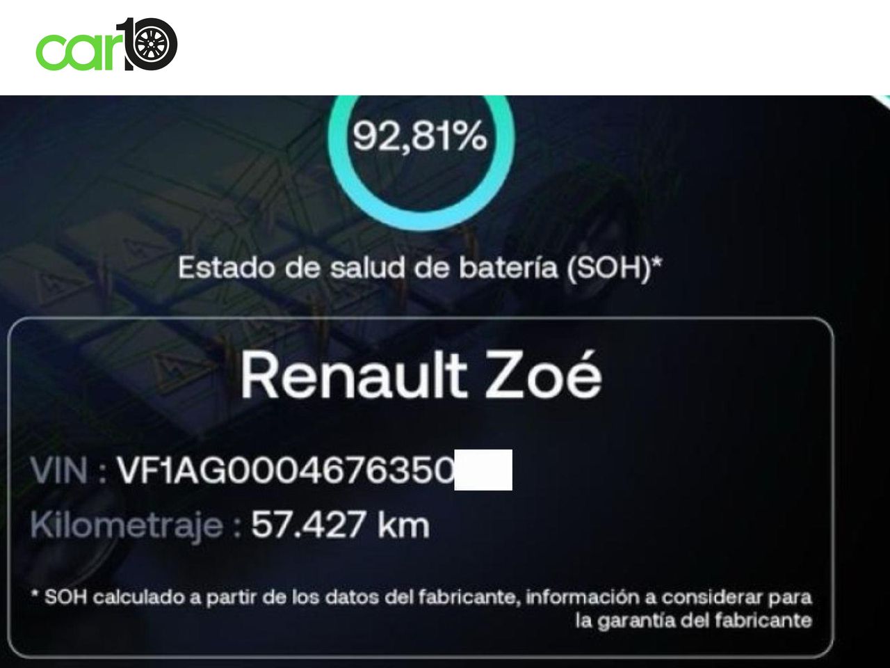 RENAULT ZOE INTENS R110 BATERÍA 50KWH  - Foto 37