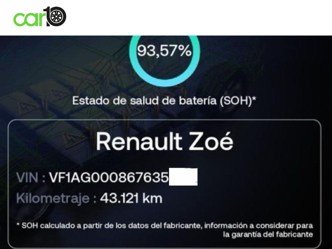 RENAULT ZOE Intens 80 kW R110 Batería 50kWh  - Foto 43