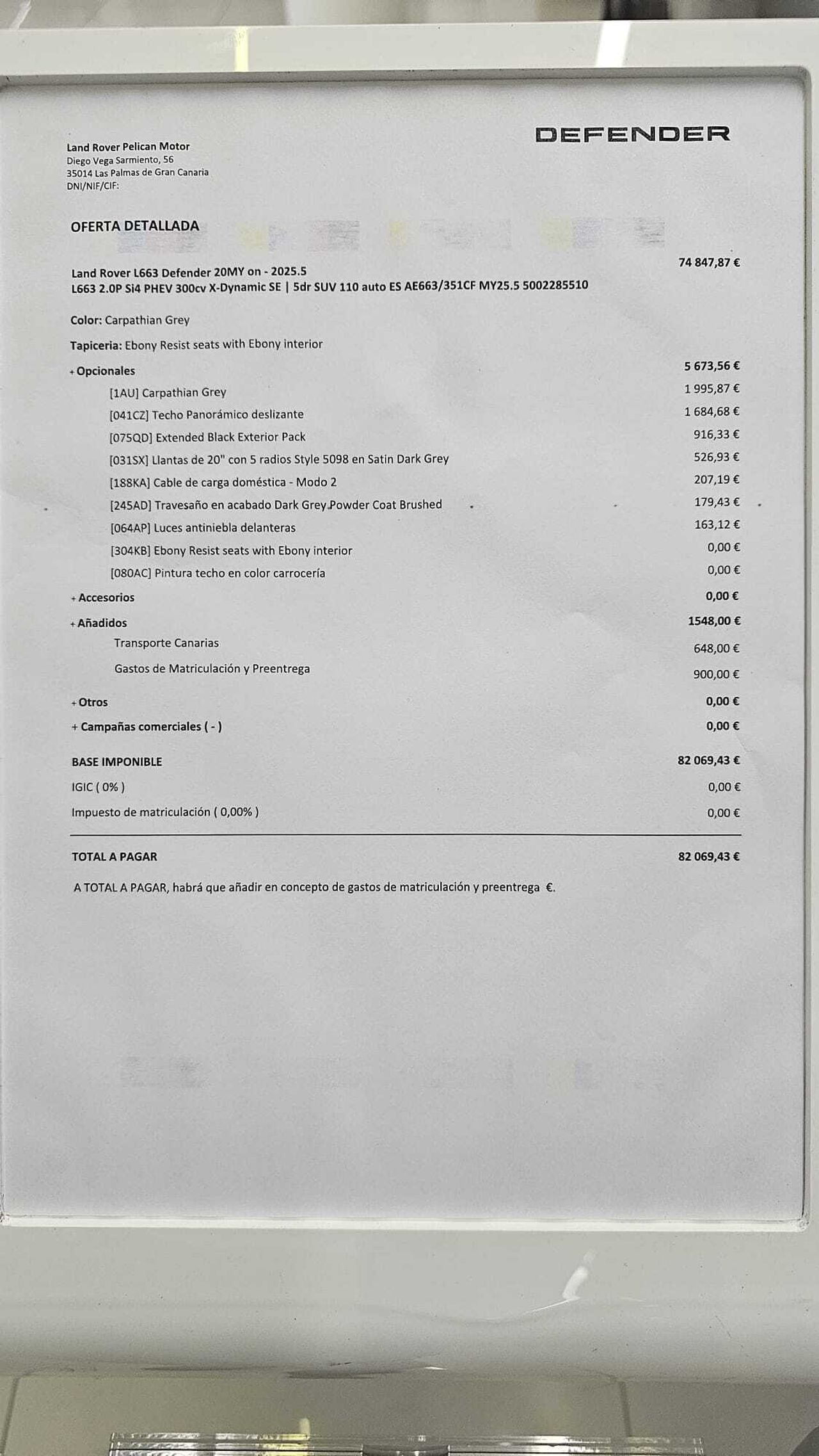 Land-Rover Defender PHEV 300CV X-Dynamic SE  - Foto 2