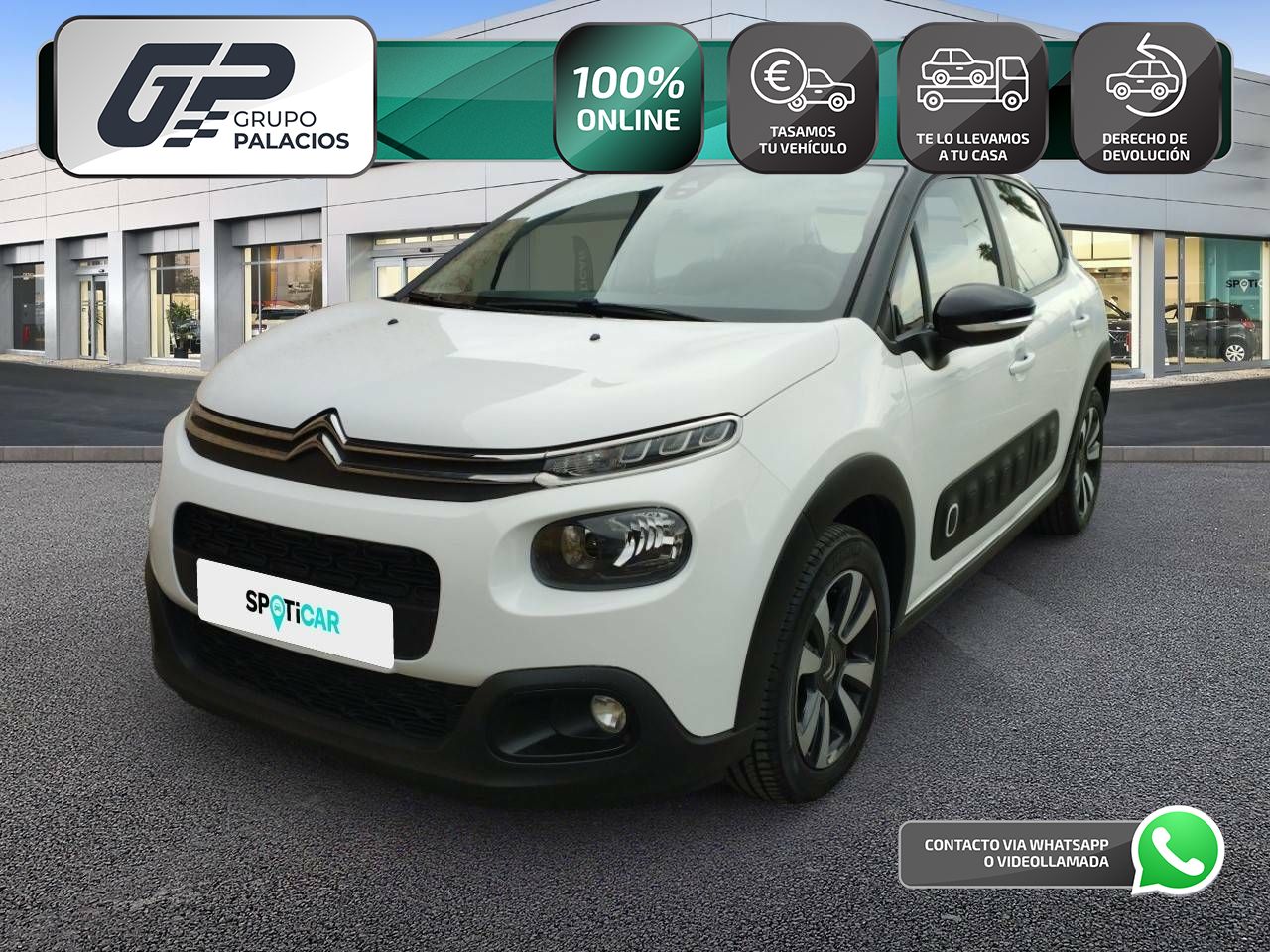 Citroen c3 blanco 2019  de segunda mano - citroën c3 2019 /