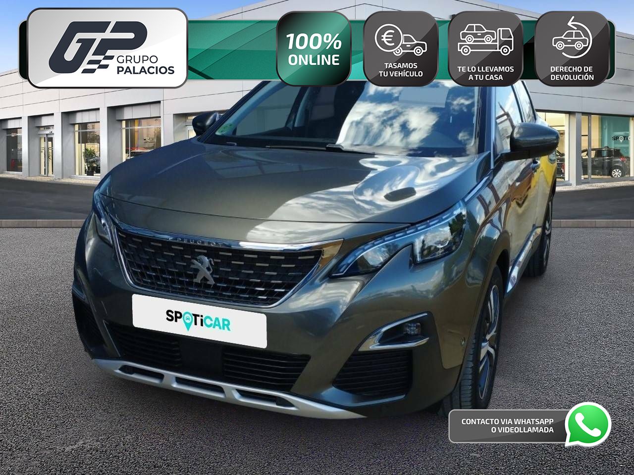 Ds 7 gris 5 puertas  de segunda mano - peugeot 3008 2020 /