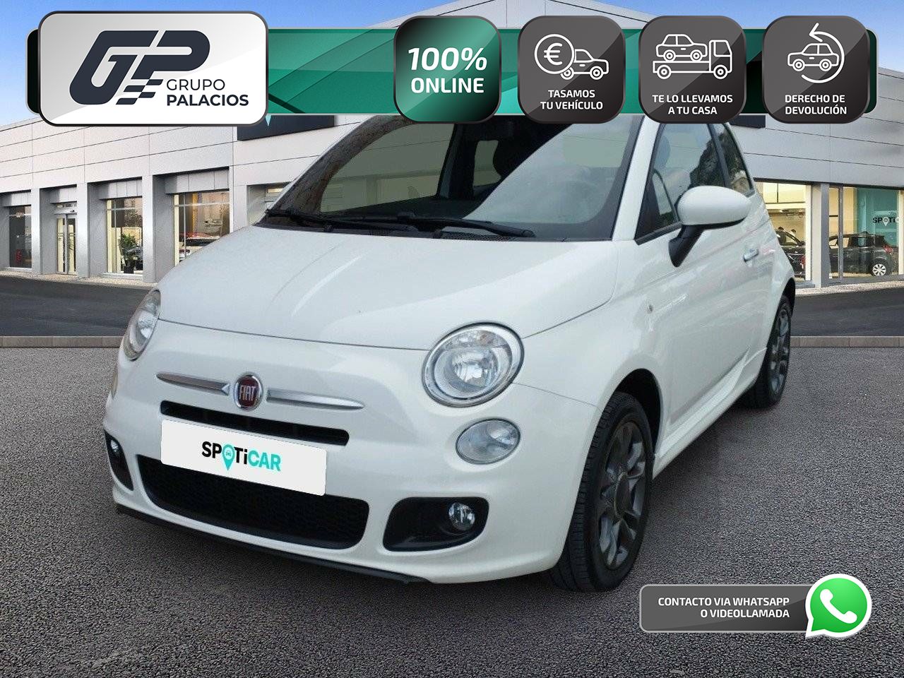 Fiat punto 2015 blanco 5 puertas  de segunda mano - fiat 500 2015 /