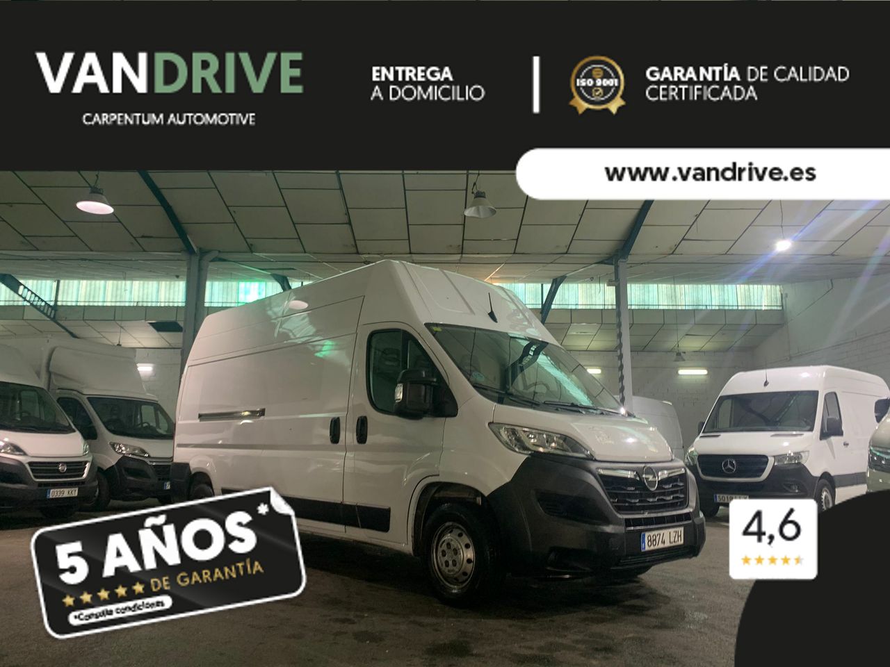 Ford transit caja 2022  de segunda mano - opel movano 2022 /