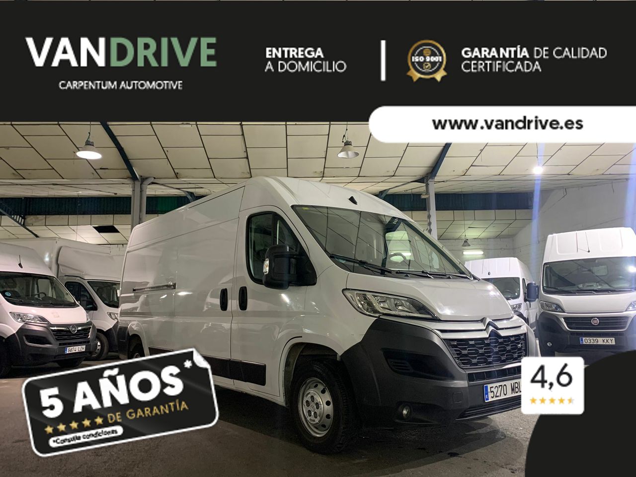 Ford transit caja 2022  de segunda mano - citroën jumper 2022 /