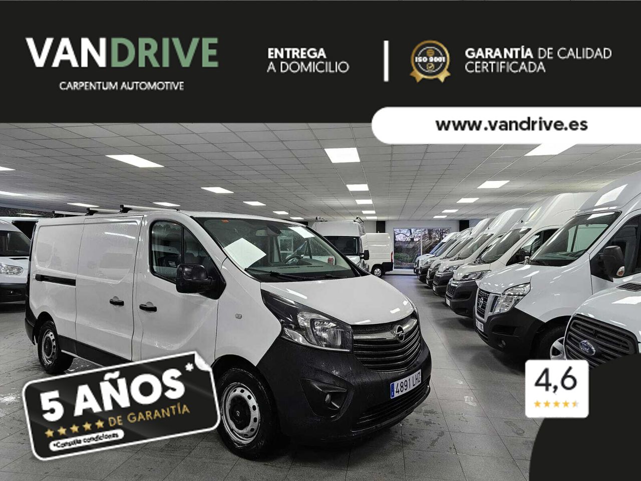 Ford transit 130cv  de segunda mano - opel vivaro 2016 /