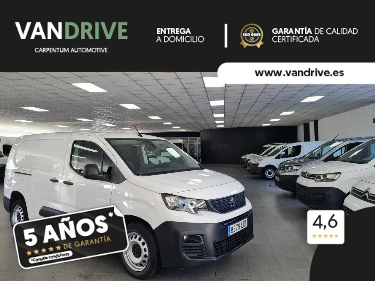 Ford transit 130cv  de segunda mano - peugeot partner 2019 /