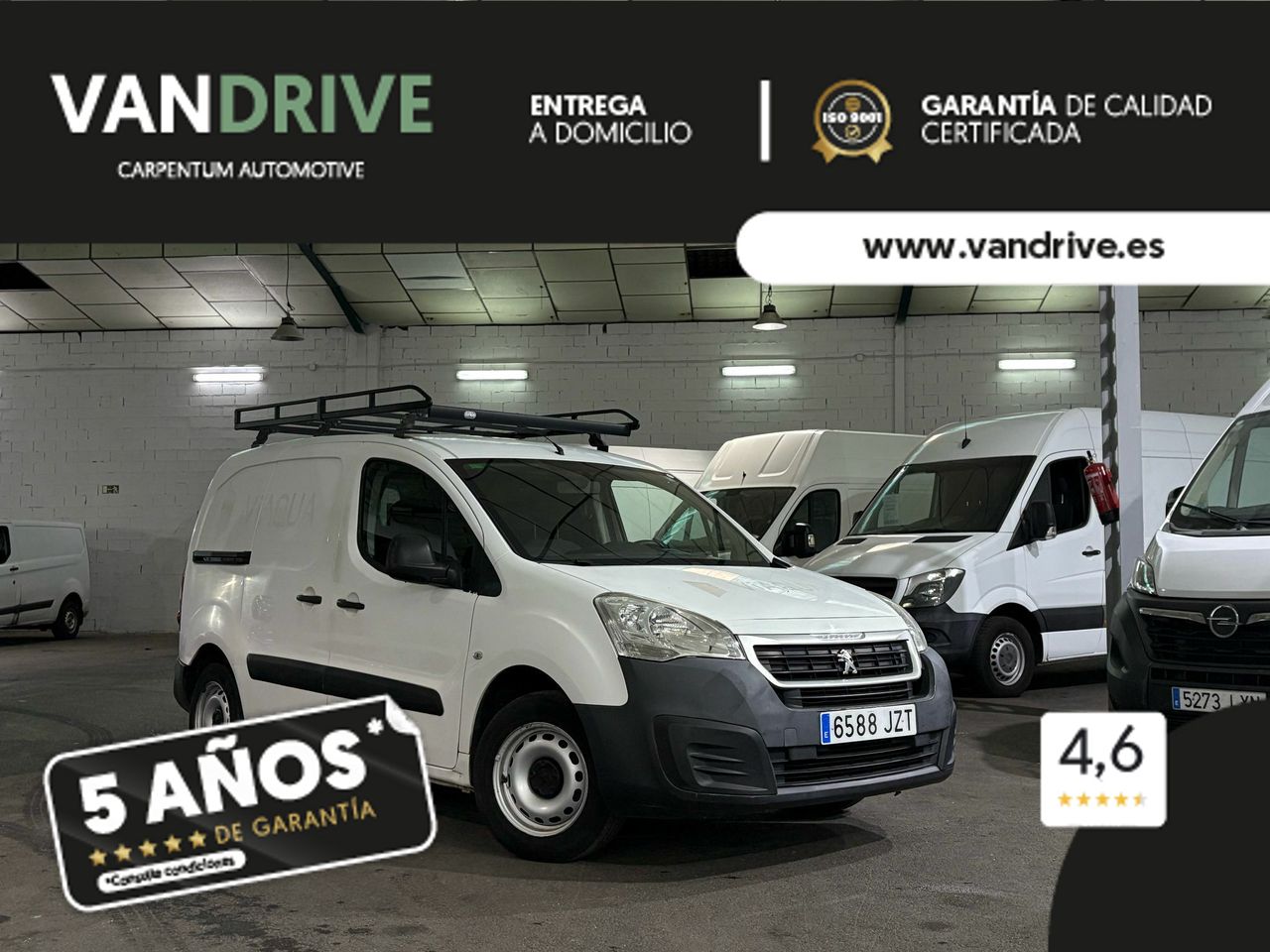 Transporte de materiales de construccion  de segunda mano - peugeot partner 2018 /