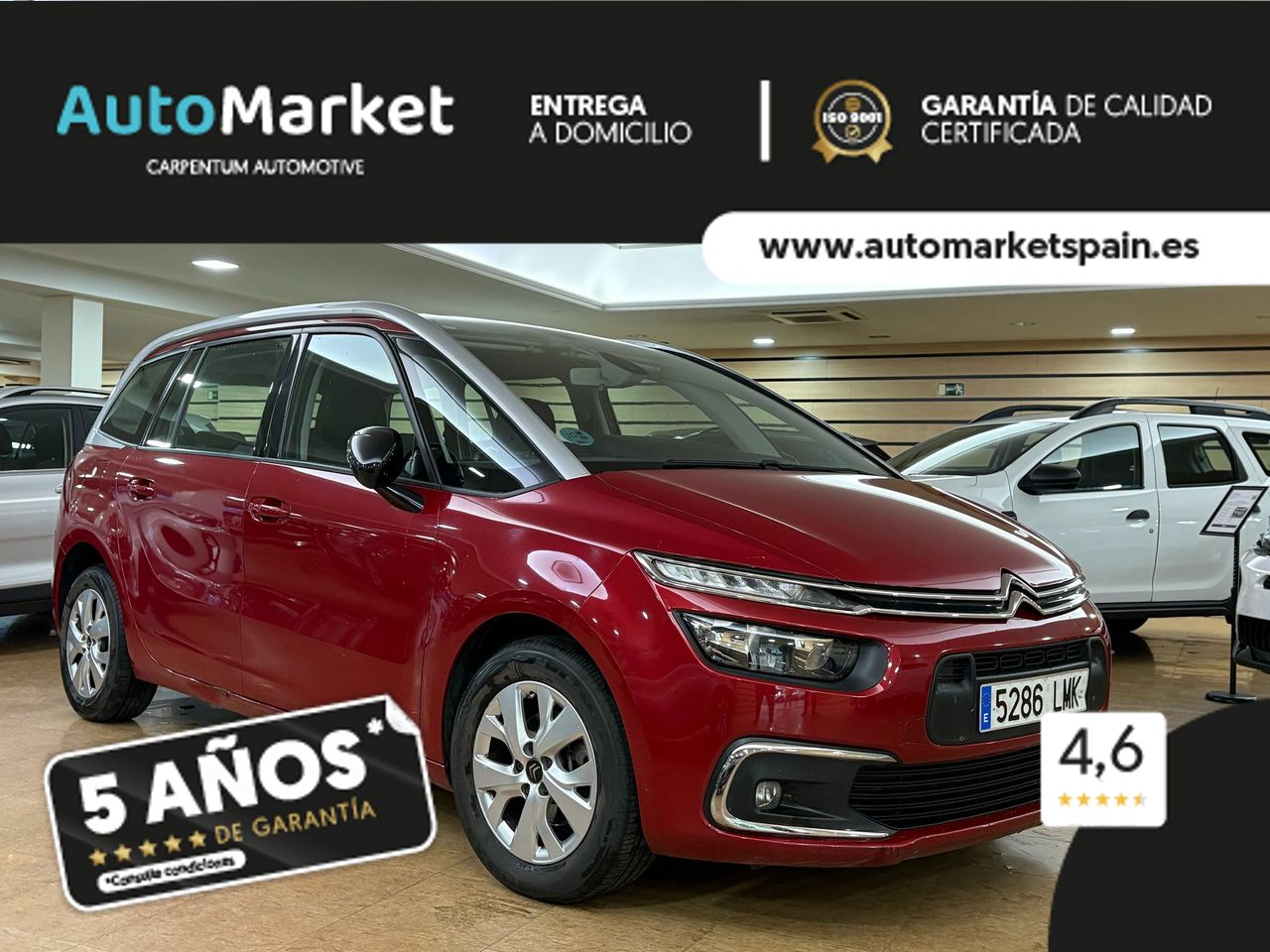 Citroën Grand C4 Spacetourer Spacetourer PureTech SS 6v Feel 7 PLAZAS - Foto 2