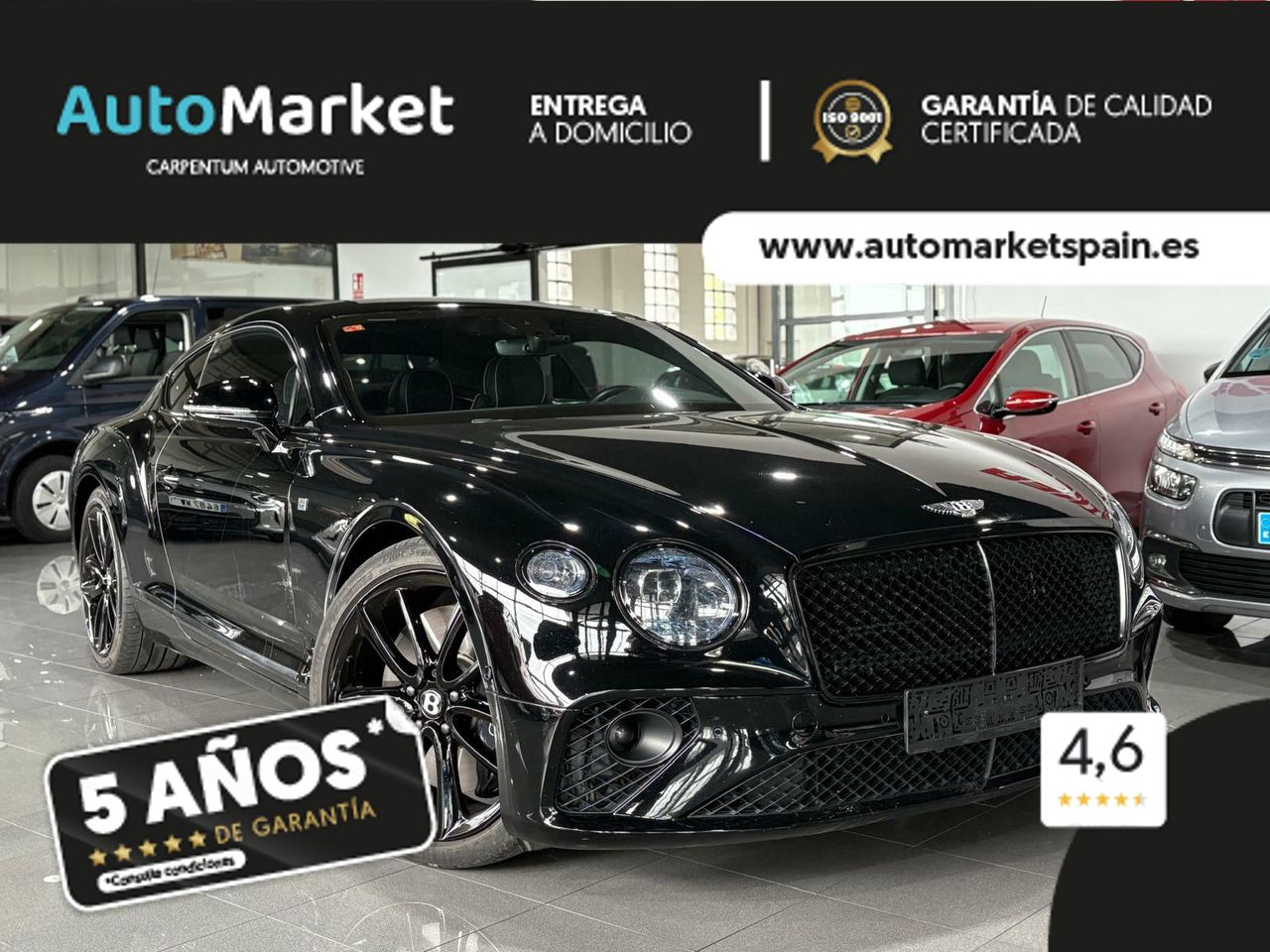 Bentley Continental GT Mulliner Blackline FIRST EDITION 635CV / BELUGA  2019 BENTLEY CONTINENTAL W12 BELUGA - Foto 2
