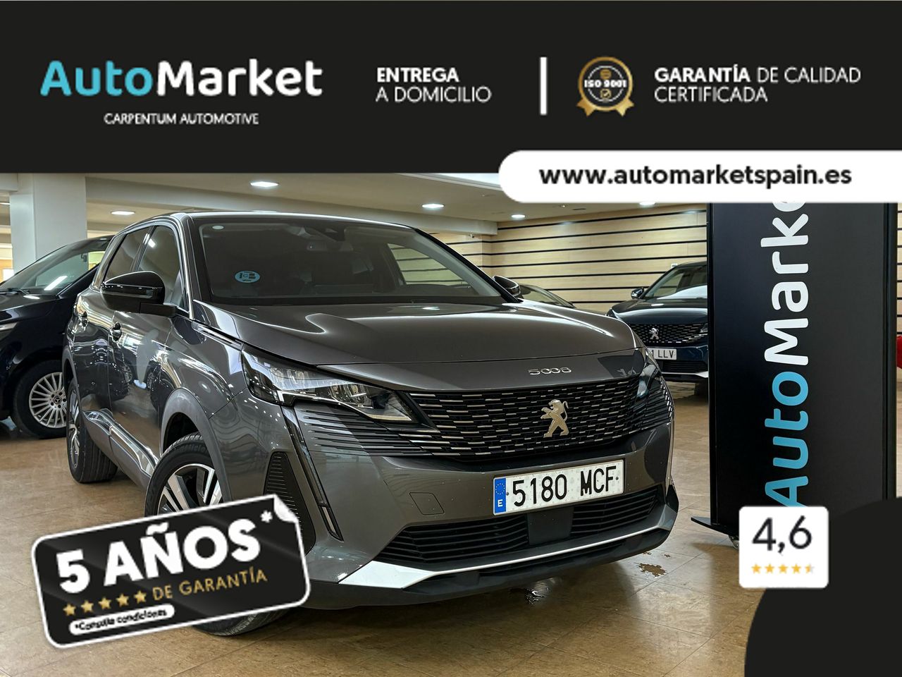 Peugeot 5008 ALLUR	1.2 PURETECH 96KW S&S ALLURE EAT8  - Foto 2
