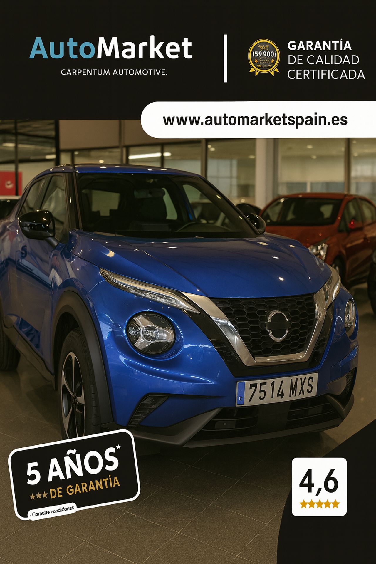 Nissan Juke DIG-T 84 KW (114 CV) DCT 7V N-CONNECTA MAGNETIC BLUE METALIZADO - Foto 2