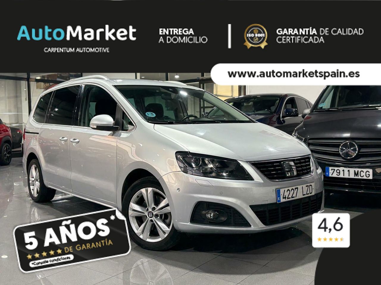Seat Alhambra EXLGO	1.4 TSI 110KW DSG S/S EXCELLEN GO PUERTAS ELECTRICAS - Foto 2
