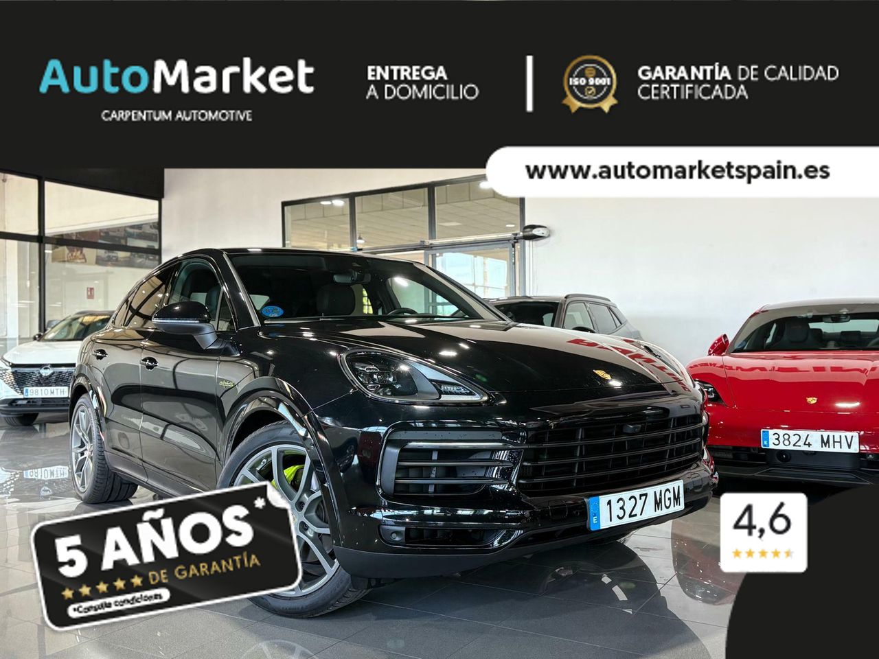Porsche Cayenne Coupé E-Hybrid Platinum Edition  La edición Platinum añade un toque de exclusividad con detalles en platino satinado, llantas RS Spyder Design de 21 pulgadas y otros elementos de diseño específicos.  - Foto 2