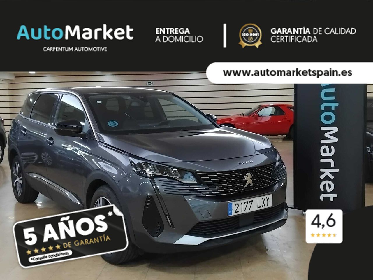 Peugeot 5008 1.5 BLUEHDI 96KW (130CV) S&S ALLURE GRIS PLATINIUM (METALIZADO)	TEP & TISSU 'COLYN' MISTRAL - Foto 2