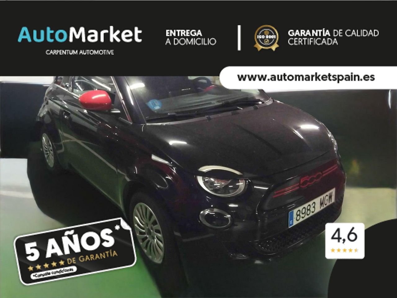 Fiat 500 RED HB 320KM 85KW (118CV) 380 KM AUTONOMIA - Foto 2