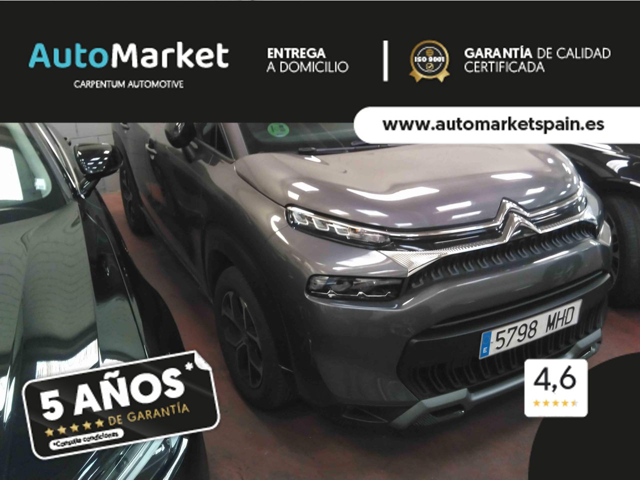 Citroën C3 Aircross Aircross PureTech SS Shine GRIS PLATINO (METALIZADO)	TEJIDO CURITIBA TRITONO MELTEM - Foto 2