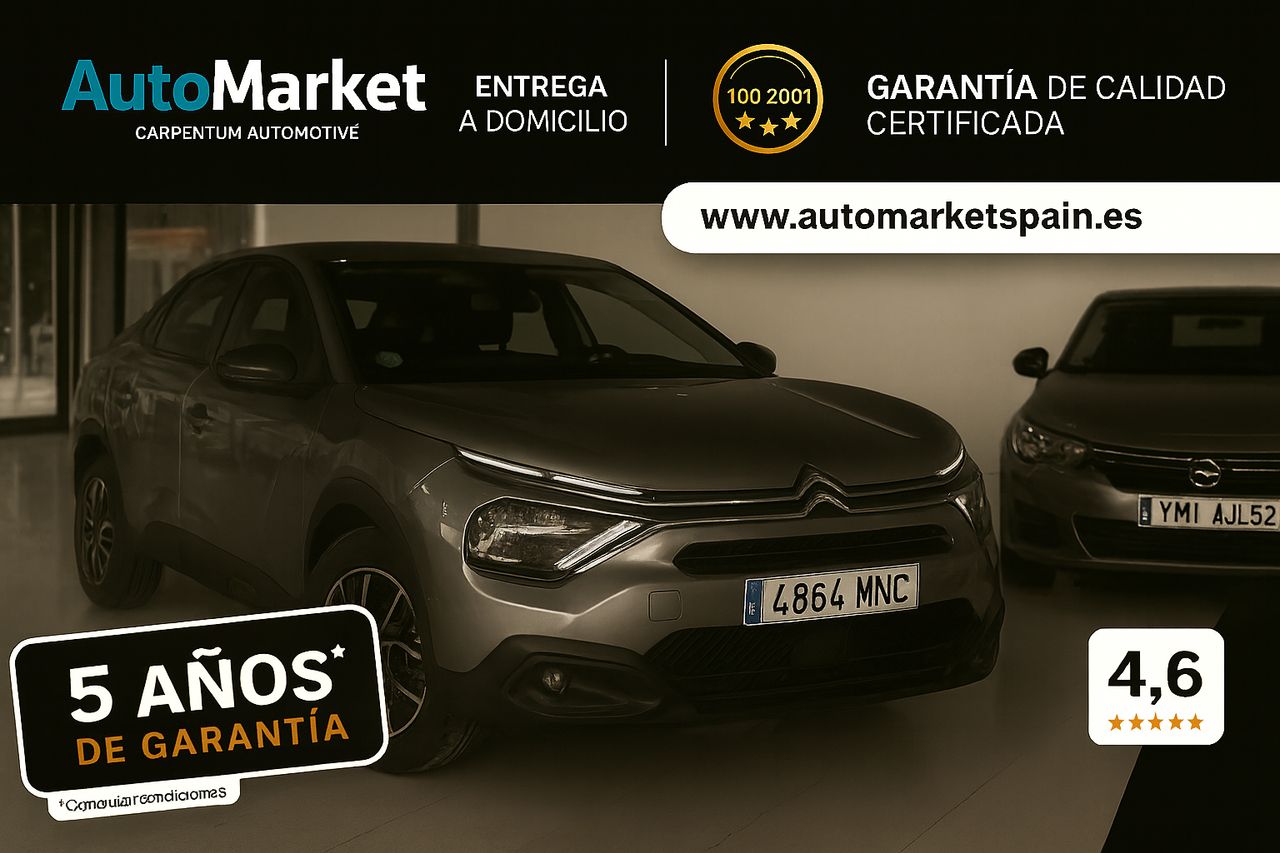 Citroën C4 PURETECH 130 S&S 6V YOU GRIS PLATINO (METALIZADO)	TELA MEANWHILE NEGRO - Foto 2