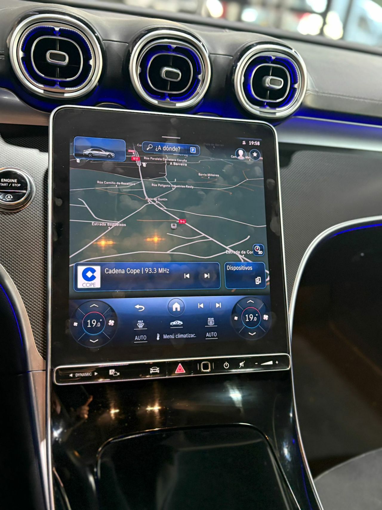 Mercedes Clase C C 200 D AMG Line Premium Plus GRIS GRAFITO (METALIZADO - Foto 2