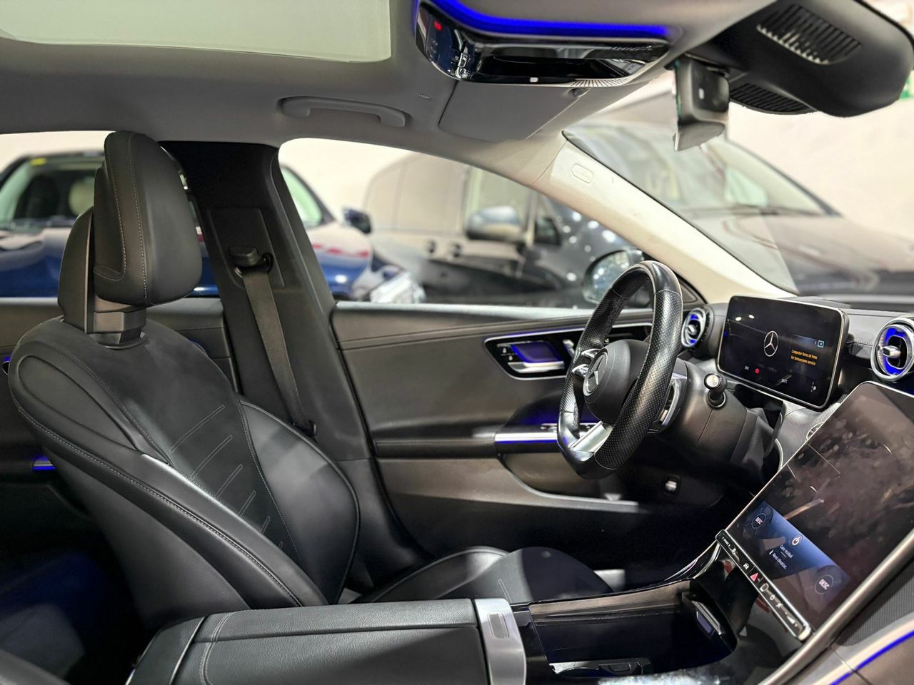 Mercedes Clase C C 200 D AMG Line Premium Plus GRIS GRAFITO (METALIZADO - Foto 2