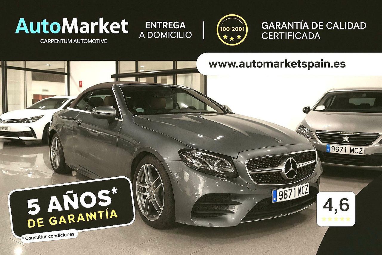 Mercedes Clase E CABRIO E 220 D PAQUETE ADVANTAGE^PAQUETE PREMIUM^PAQUETE PREMIUM PLUS^ - Foto 2