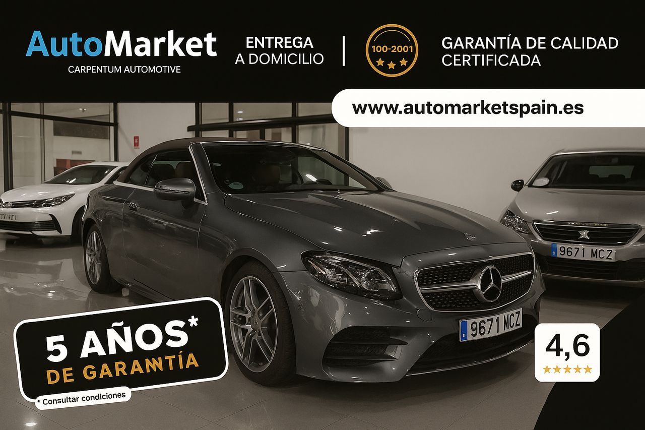 Mercedes Clase E CABRIO E 220 D PAQUETE ADVANTAGE^PAQUETE PREMIUM^PAQUETE PREMIUM PLUS^ - Foto 2