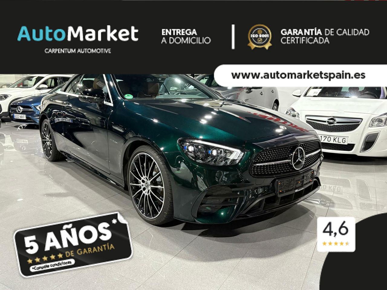 Mercedes Clase E CABRIO E 220 D PAQUETE ADVANTAGE^PAQUETE PREMIUM^PAQUETE PREMIUM PLUS^ - Foto 2